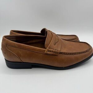 Nunn Bush Men's Drexel Moc-Toe Penny Loafers 84744 Cognac Leather Size 9.5